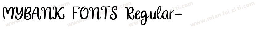 MYBANK FONTS Regular字体转换